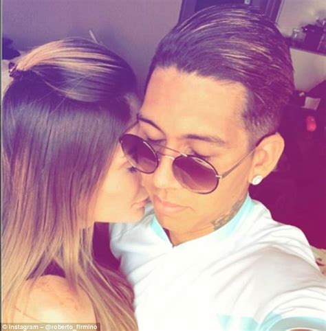 Liverpools Roberto Firmino Shares Intimate Snap With Wife Daily Mail