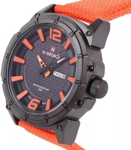 Reloj Pulsera Naviforce Esportivo Para Hombre Fondo Negro Color