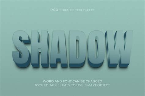 Premium Psd Shadow 3d Text Effect