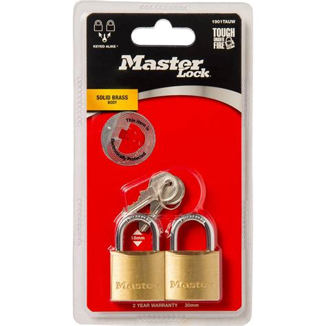 Master Lock 30mm Economy Padlock 2 Pack Woolworths