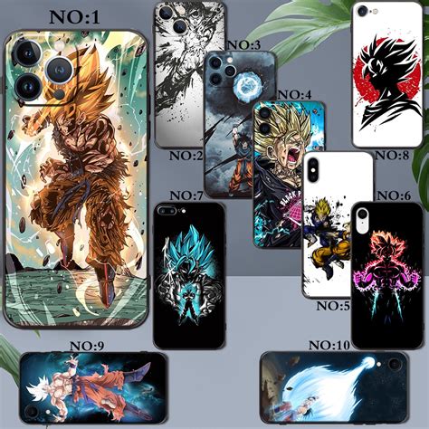 Capa De Silicone TPU Antiqueda Anime Dragon Ball Para Apple IPhone 13