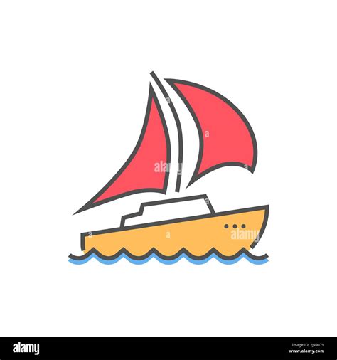 Yacht Related Vector Filled Outline Icon Stock Vector Image Art Alamy