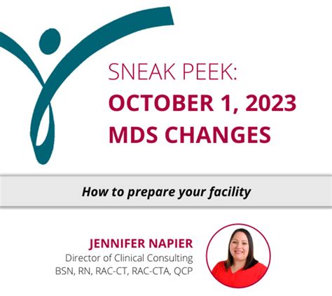 A Sneak Peek into October 1, 2023 MDS Changes