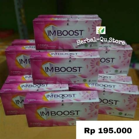 Jual Imboost 1 Box 5 Strip Amplop 50 Tablet Vitamin Daya Tahan