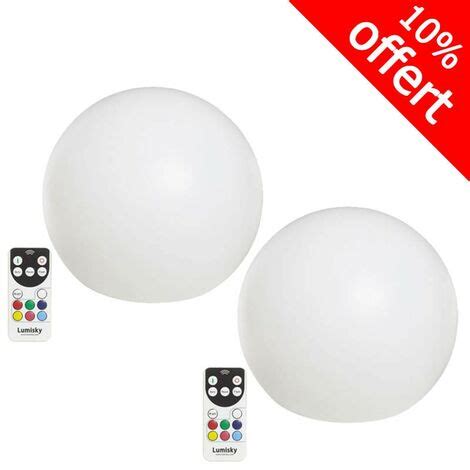 Lot De Boules Lumineuses Multicolores Rechargeable Bobby C Cm