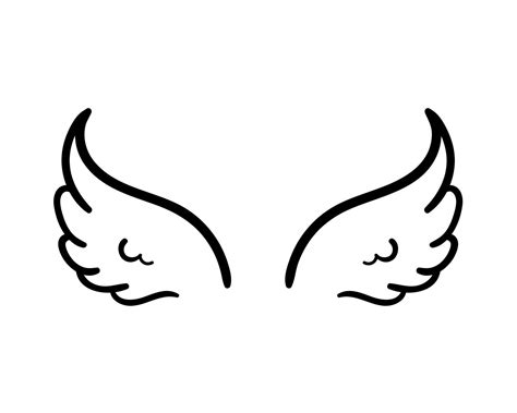 Angel Wings In Heaven Hawk Feather Wing Pattern Vector Art At