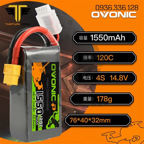 Pin Lipo Ovonic 1550mah 4s 120c Shopee Việt Nam