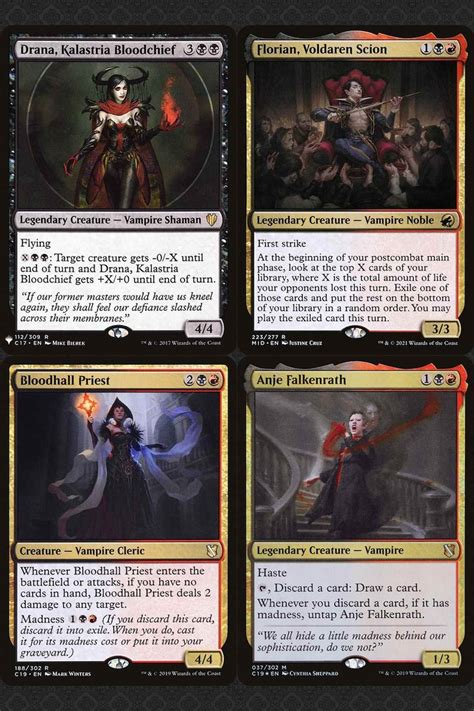 Olivia Crimson Bride Vampires Commander Deck Edh Mtg Magic Etsy