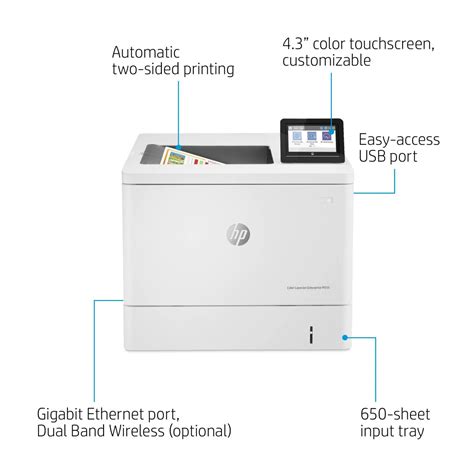 Hp Color Laserjet M555dn Laser Printer 7zu78a Color Laser Printer