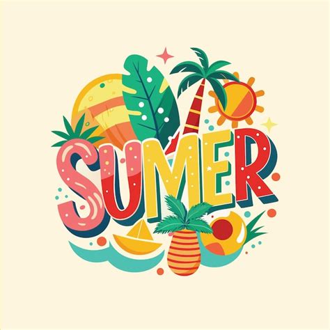 Premium Vector Hello Summer Illustration And Cartoon Vector Palm Trees