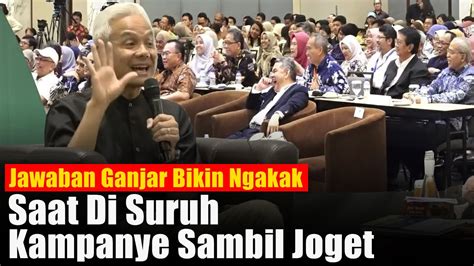 Semua Ngakak Mendengar Jawaban Ganjar Saat Di Suruh Kampanye Sambil