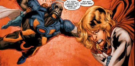 Darkseid Battles Power Girl And Superman Val Zod Power Girl Darkseid