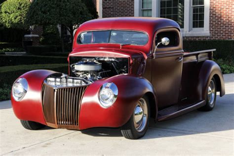 Custom 40 Pickup 350ci V8 Th350 Automatic Ford 8 In Air Ride