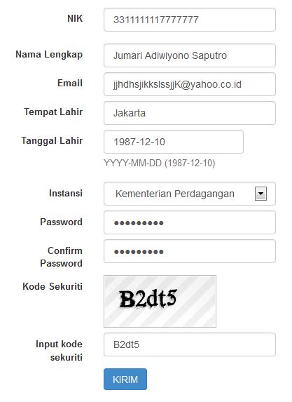 Cara Mengisi Formulir Pendaftaran Cpns Online 2014 Web Ptk