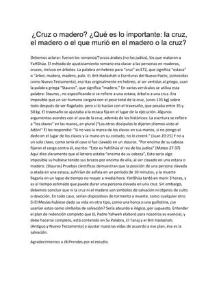 Cruz O Madero PDF