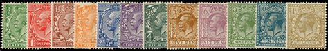 GB 1924 SG418 29 Mint ½d 1s Definitives Wmk Block Cypher U M set