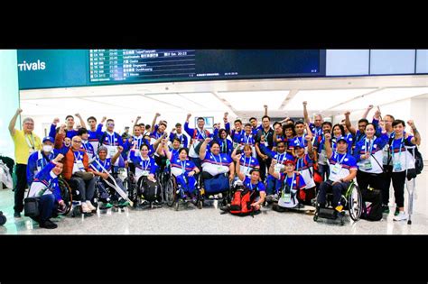 Pinoy para athletes arrive in Hangzhou for Asian Para Games | ABS-CBN News