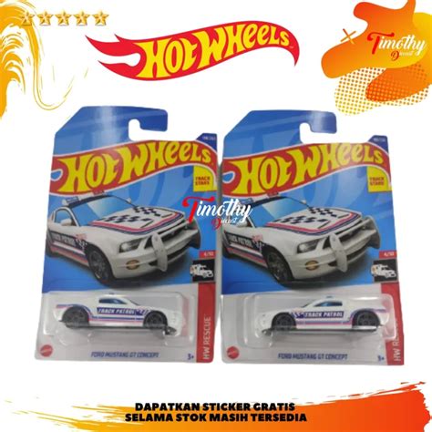 Hot Wheels Ford Mustang GT Concept Putih Error Berhadapan Limited Stock Lazada Indonesia