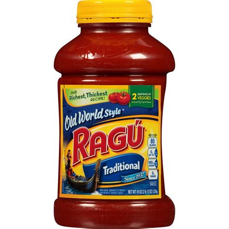 UPC 036200014011 - Ragu Traditional Spaghetti Sauce in Plastic Jar 45 ...