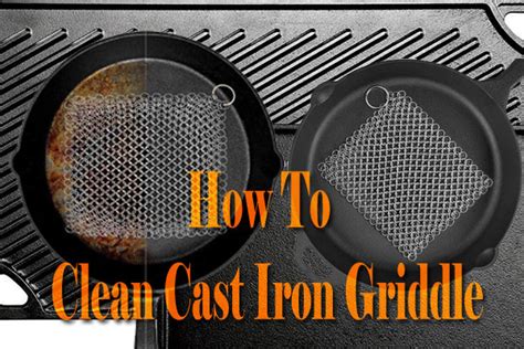 How To Clean Cast Iron Griddle Using Salt Soap And Hot Water