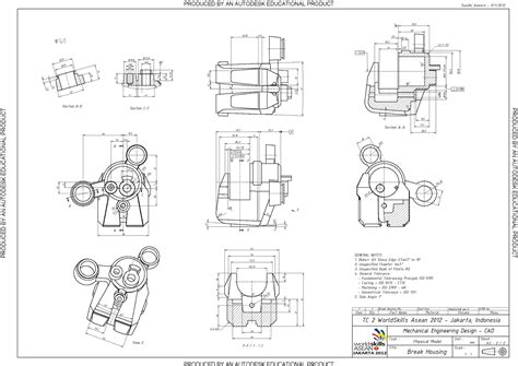 Gambar Teknik Mesin 3D / Jasa Gambar Teknik Mesin Bogor / Teknik gambar ...