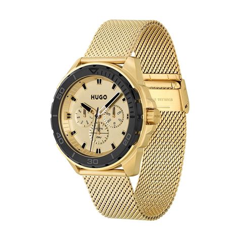 Montre Homme Boss Montres Fresh Bracelet Acier Dor Sur