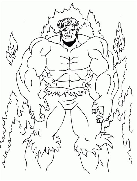 Hulk Cartoon Coloring Pages