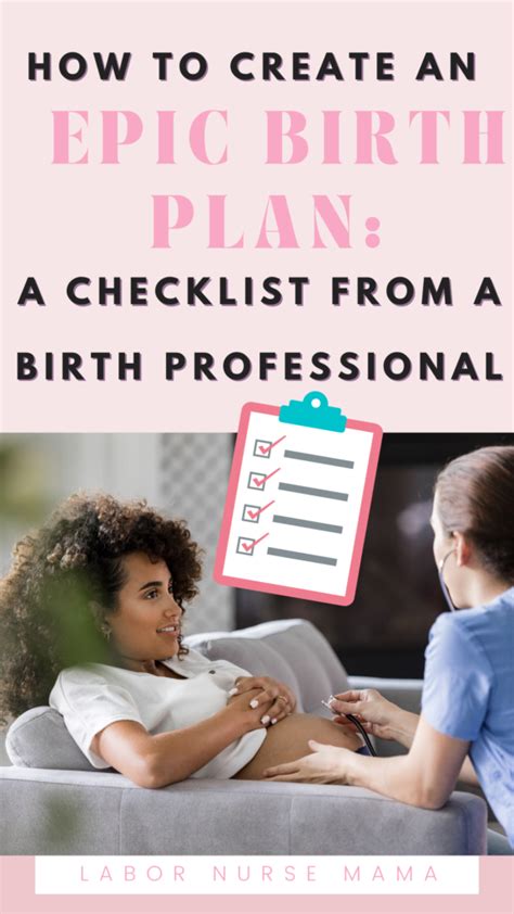 How To Create An Epic Birth Plan A Checklist From A Birth Professional