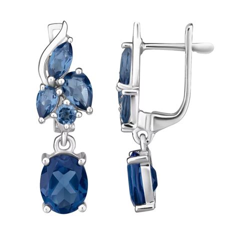 Серьги из серебра купить, серебряные серьги с камнями — Мир Серебра