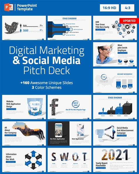 Digital Marketing And Social Media Ppt Pitch Deck Digital Marketing Marketing Presentation