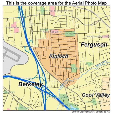 Aerial Photography Map of Kinloch, MO Missouri