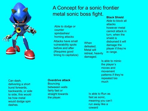 A Possible Concept for a metal sonic boss fight in sonic frontiers ...