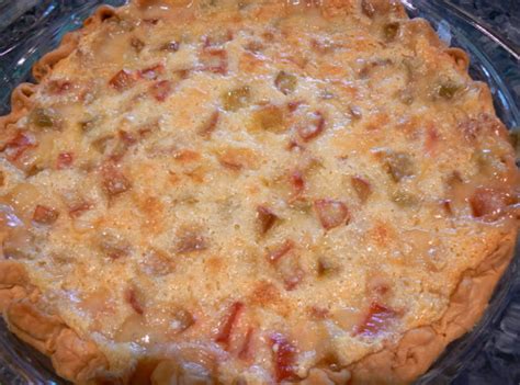 Sour Cream Rhubarb Pie Just A Pinch Recipes