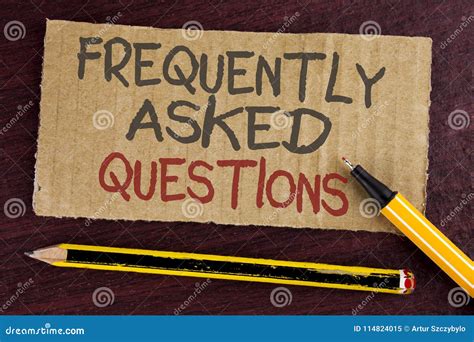 Text Sign Showing Frequently Asked Questions Conceptual Photo Most