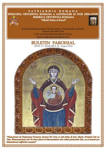 Buletin Parohial Aprilie Romanian Orthodox Magazine April