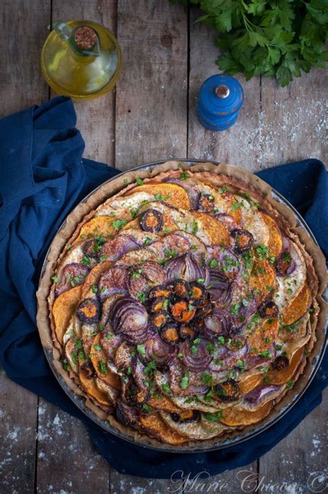 Tourte Fine Aux L Gumes Dautomne Thym Et Parmesan Saines