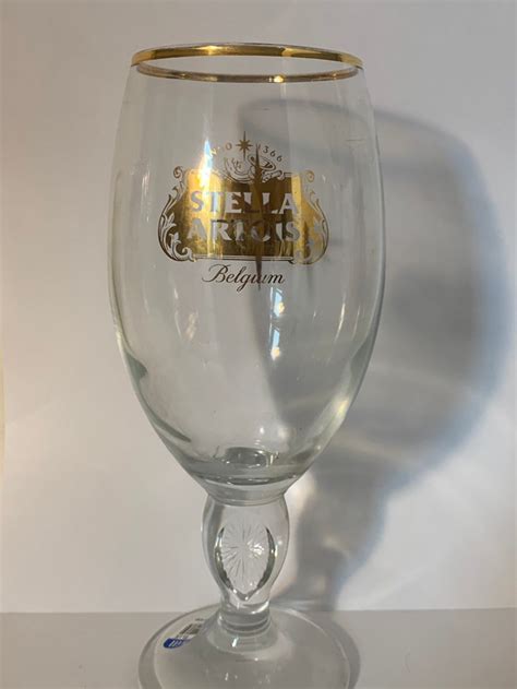 Rare Stella Artois Beer Glass With Gold Logo - Etsy