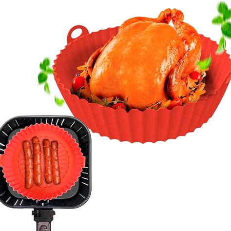 Forma Cesto Silicone Fritadeira Redonda Airfryer 16cm Casamiga Da