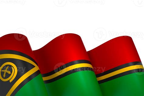 Vanuatu Flag Element Design National Independence Day Banner Ribbon Png