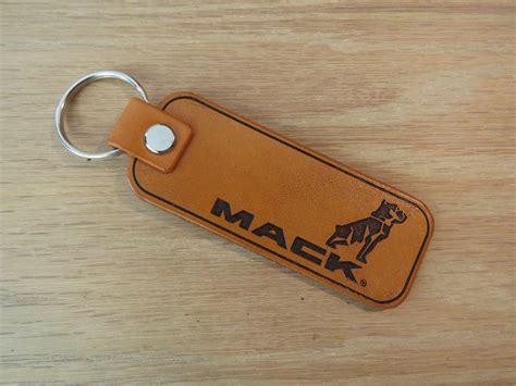 Mack Truck Key Ring Genuine Leather Keyring Key Chain Logo Etsy