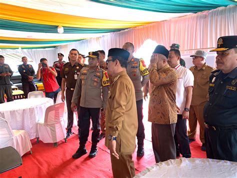 Kapolres Aceh Tamiang Bersama Forkopimda Cek Pos Pam Dan Pos Yan