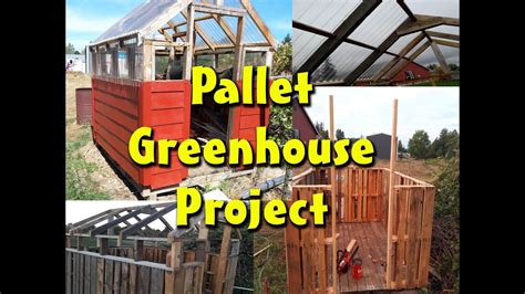 Greenhouse Built With Free Pallets Youtube