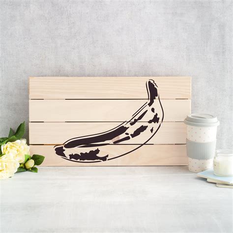 Banana Stencil Reusable Stencils For Painting Create Diy Etsy Uk