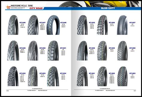 Dunlop Motorcycle Tire Specifications