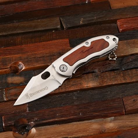 Engraved Browning Pocket Knife Teals Prairie And Co®