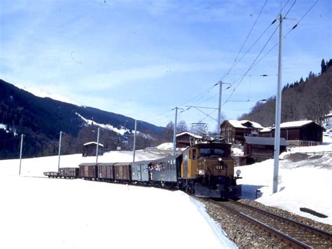 RhB Extra GmP 3031 Landquart Davos Platz Vom 14 03 1999 Kurz Vor