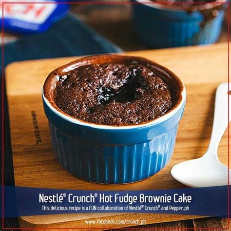 Brownie In A Mug I Will Try You Hot Fudge Brownie Cake Nestle Recipes