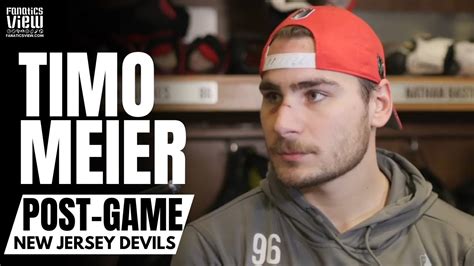 Timo Meier Reacts To Devils Scoring 8 Goals Vs Carolina Luke Hughes