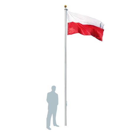 Maszt Flagowy Aluminiowy Ogrodowy M Flaga Polski X Cm Polska