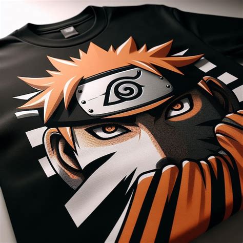 Premium PSD Naruto T Shirt Design